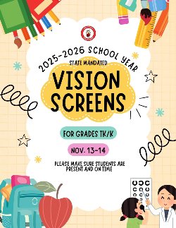 Vision Screening/Exámen de la Vista